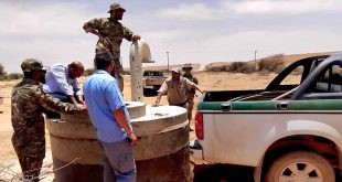 إزالة تعديات على خط النهر الصناعي وإحالة المخالفين للنيابة ببني وليد