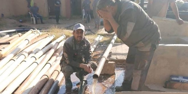 صيانة "بئر المعمورة" بالجفارة