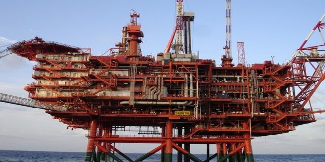 منصة صبراتة البحرية لشركة مليتة للنفط والغاز