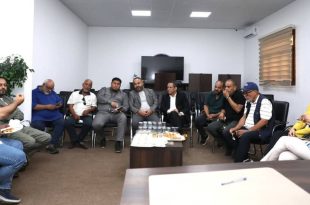 أعضاء اللجنة العليا لاحتفالية بنغازي عاصمة الثقافة العربية