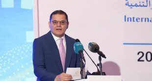 صورة لرئيس حكومة الوحدة الوطنية عبد الحميد الدبيبة خلال حضوره انطلاق أعمال المنتدى الدولي للتخطيط والتنمية بالعاصمة طرابلس، بمشاركة مسؤولين وخبراء من ليبيا وخارجها، ضمن فعاليات تهدف لتعزيز التعاون في مجال التخطيط التنموي.