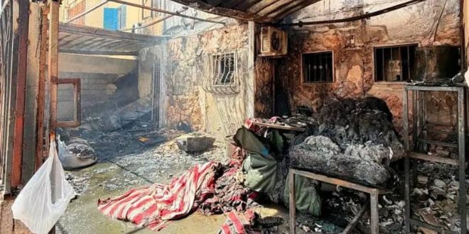 احتراق 4 شقق سكنية في حي الدريبي بطرابلس خلال احتفالات النجاح