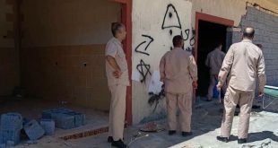 الشرطة الزراعية بترهونة تضبط بناء محال تجارية على أرض زراعية مملوكة للدولة