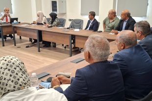 جانب من اختتام أعمال ورشة العمل العلمية بعنوان "الاستراتيجية الوطنية للقياسات في مجال الصحة" بمقر مجلس التخصصات الطبية، بحضور خبراء ومختصين من ليبيا وتونس.