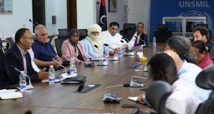 اجتماع نائبة الممثلة الخاصة للأمين العام للأمم المتحدة ستيفاني خوري مع قيادات وممثلي إقليم فزان في مقر بعثة الأمم المتحدة للدعم في ليبيا.