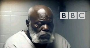 ​صورة للمواطن الليبي أبو عجيلة مسعود المريمي مع شعار شبكة BBC الإخبارية، تعليقاً على تقرير يسلط الضوء على استئناف محاكمته في قضية لوكربي