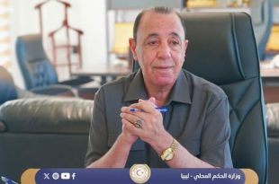صورة من موقع وزارة الحكم المحلي تُظهر اجتماع لجنة متابعة تنفيذ اتفاق مصراتة – تاورغاء أثناء مناقشة استحقاقات جبر الضرر ومستجدات مشروع تأهيل الشبكة الكهربائية في تاورغاء.