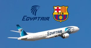 توقيع اتفاقية شراكة بين مصر للطيران ونادي برشلونة