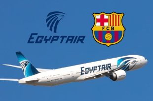 توقيع اتفاقية شراكة بين مصر للطيران ونادي برشلونة