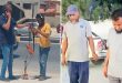 صورة مركبة تظهر في الجانب الأيسر فنيين يستخدمون أجهزة الكشف عن التلف والأعطال الأرضية