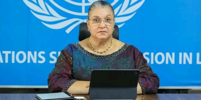 الممثلة الخاصة للأمين العام للأمم المتحدة في ليبيا "هانا تيتيه"