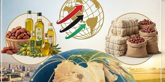   79.5 مليون دينار صدارت ليبيا غير النفطية  وتونس تستحوذ على ثلثي الشحنات