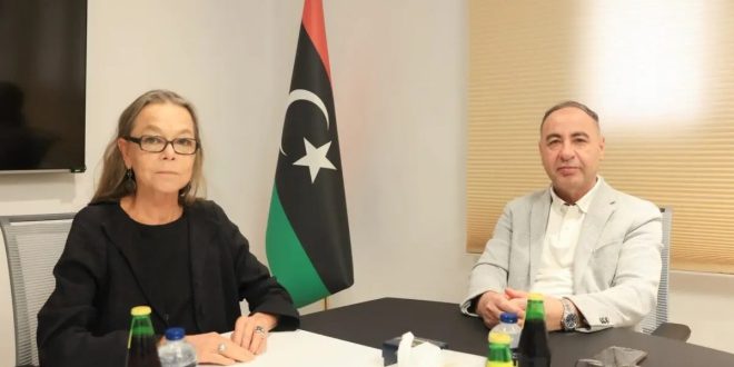 وزير الخارجية بالإنابة الطاهر الباعور خلال تحركات دبلوماسية ليبية مع جامعة الدول العربية والأمم المتحدة