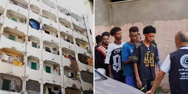 حملة تفتيشية على العمارات السكنية بشارع السيدي في طرابلس
