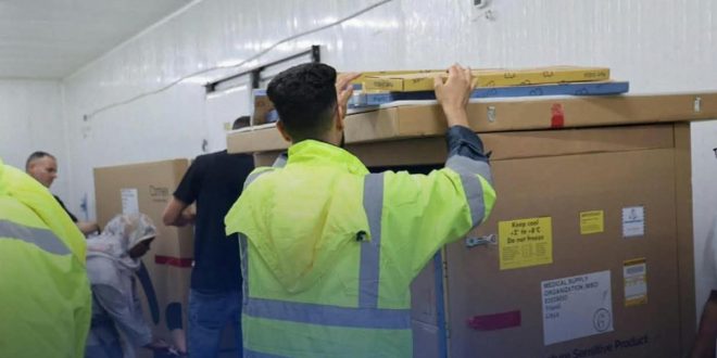 صناديق دواء Eprex 4000 المخصص لمرضى الكلى داخل مخازن الإمداد الطبي