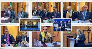 مدرسة العلوم القانونية تحتفي بمناقشة أول أطروحة دكتوراه بقسم القانون الدولي