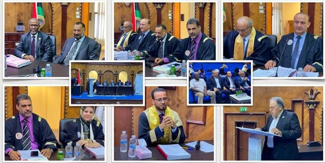 مدرسة العلوم القانونية تحتفي بمناقشة أول أطروحة دكتوراه بقسم القانون الدولي