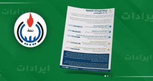 ​تصميم إخباري لمنصة الصباح يظهر شعار المؤسسة الوطنية للنفط ومستنداً رسمياً يوضح حركة الإيرادات النفطية وتفاصيل سداد فواتير المحروقات لشهر أكتوبر 2026.