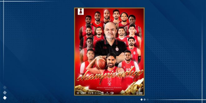 تصميم احترافي لفريق الاتحاد الليبي لكرة السلة المتوج بلقب بطولة دمشق الدولية يضم اللاعبين والمدرب والجهاز الفني